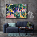 Vibrant Impressionist Landscape Canvas Wall Art