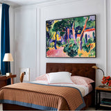 Vibrant Impressionist Landscape Canvas Wall Art