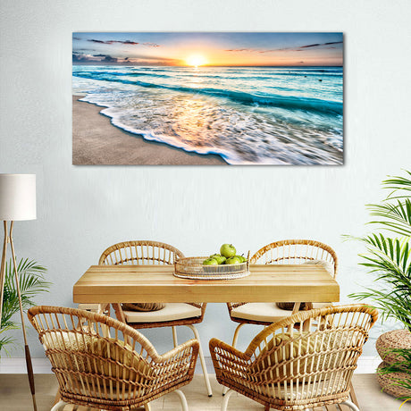 Serene Ocean Sunset Canvas Wall Art