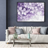 Elegant Purple Floral Canvas Wall Art