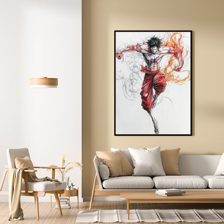 Dynamic Warrior Canvas Wall Art