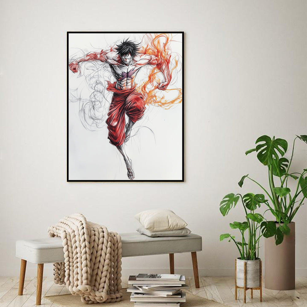 Dynamic Warrior Canvas Wall Art