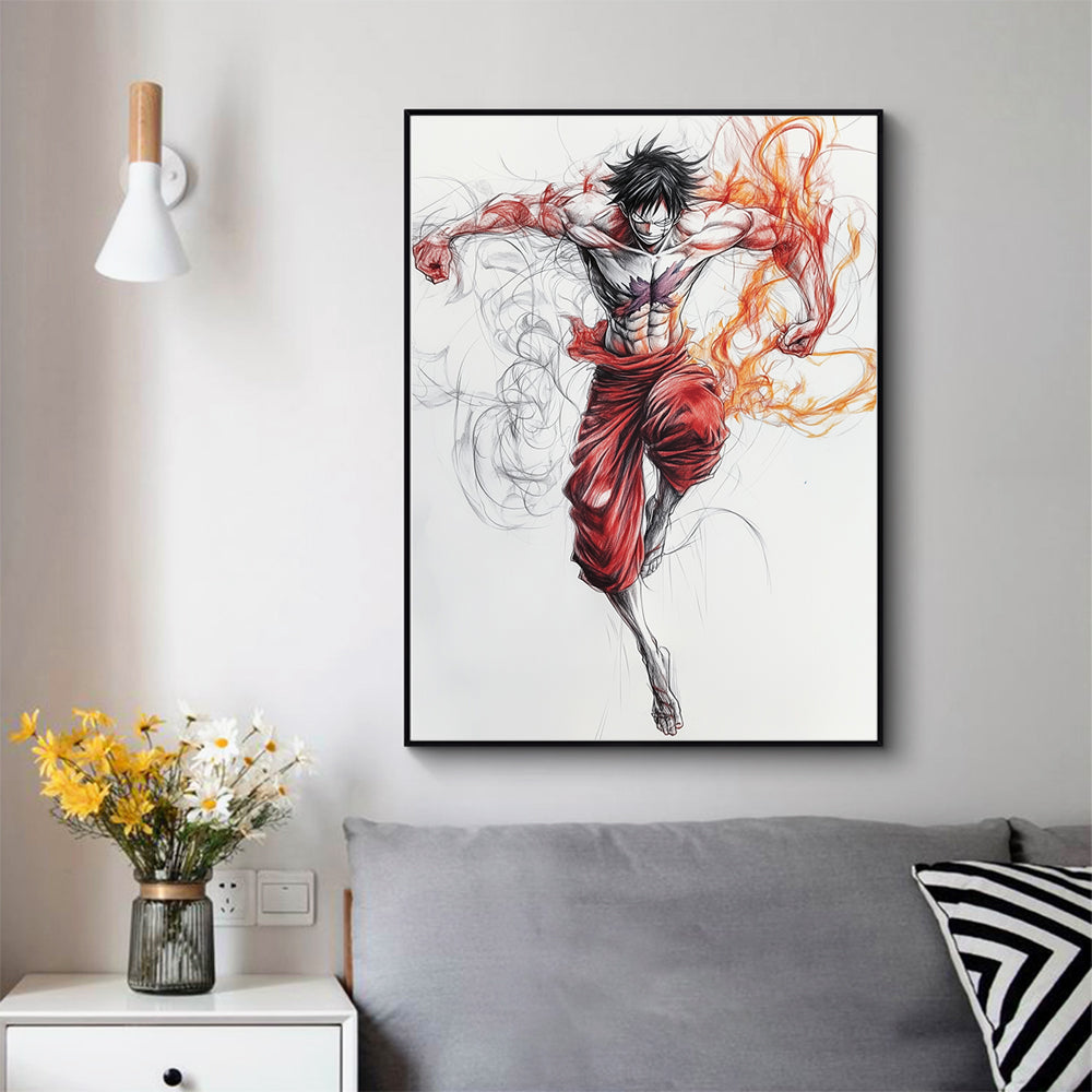 Dynamic Warrior Canvas Wall Art