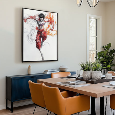 Dynamic Warrior Canvas Wall Art