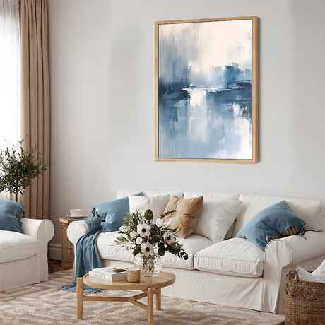 Serene Blue Skyline Canvas Wall Art