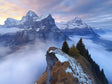 Misty Mountain Majesty Canvas Wall Art