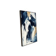 Navy And Gold Brushstrokes Canvas Wall Art