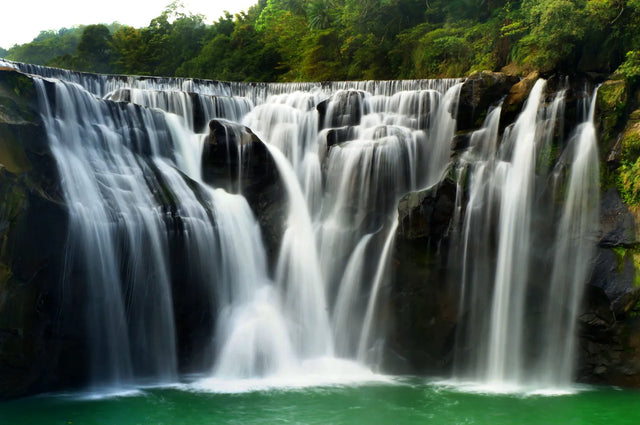 Majestic Cascade Symphony Waterfall Canvas Wall Art