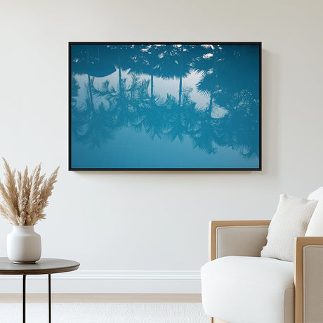Tranquil Pool Reflection Canvas Wall Art