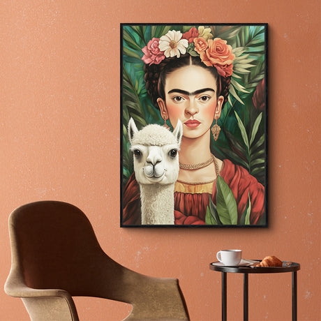 Boho Portrait Canvas Wall Art - A Unique Blend Of Art And Nature