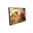 Desert Majesty: Camel and Pyramid Canvas Wall Art