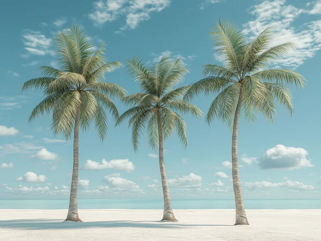 Canvas Wall Art - Tropical Beach Palm Trees
