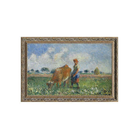 The Cowherd La Vachère By Camille Pissarro