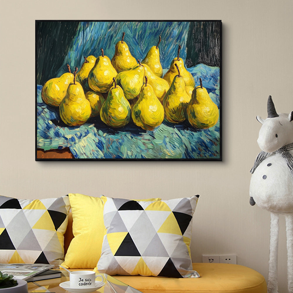 Rustic Pear Still Life - Timeless Canvas Wall Art