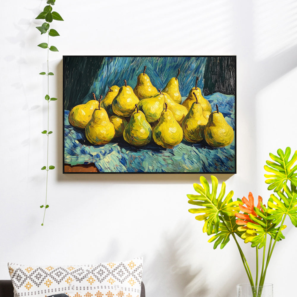 Rustic Pear Still Life - Timeless Canvas Wall Art