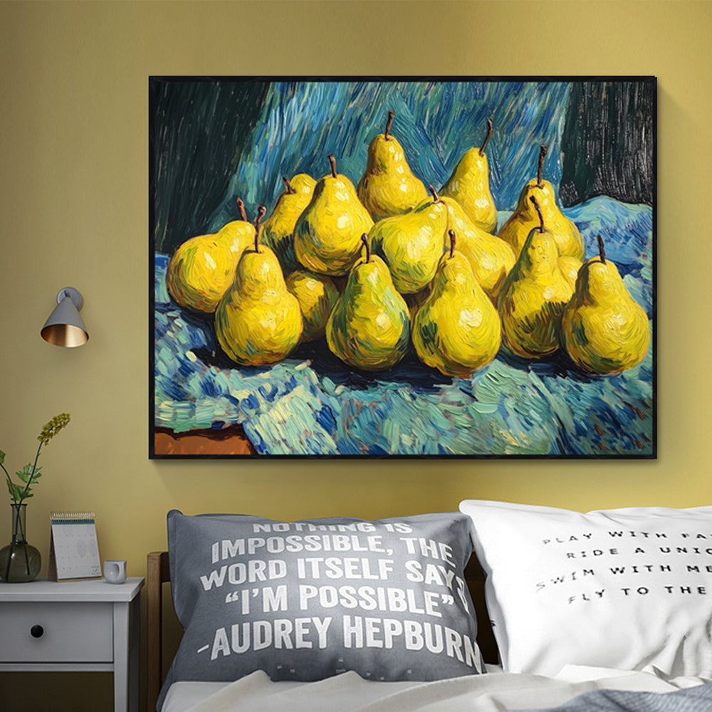 Rustic Pear Still Life - Timeless Canvas Wall Art