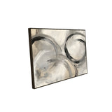 Monochrome Circular Canvas Wall Art 