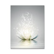 Illuminated Lotus Blossom Canvas Wall Art