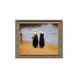 Two Women On The Beach By Johannes Vermeer