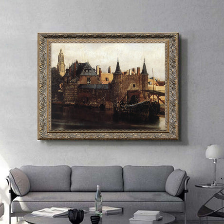 View Of Delft By Johannes Vermeer