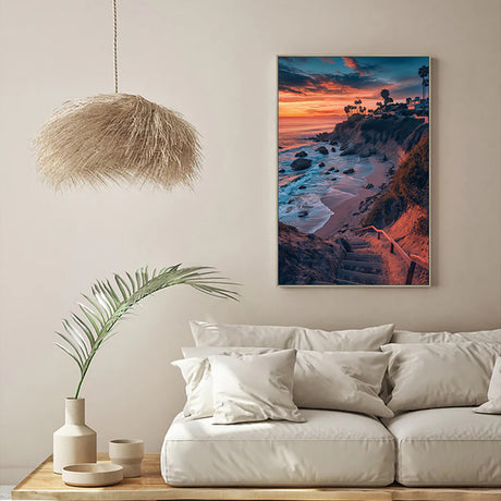 Coastal Sunset Canvas Wall Art