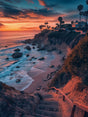 Coastal Sunset Canvas Wall Art