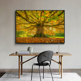Rooted in Gold: Autumn Elegance - Canvas Wall Art