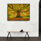 Rooted in Gold: Autumn Elegance - Canvas Wall Art