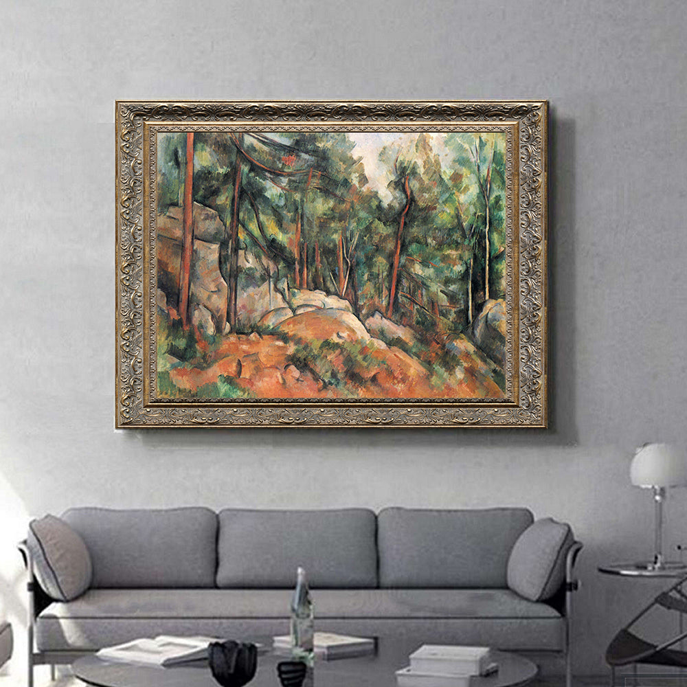 Forest Interior By Paul Cézanne