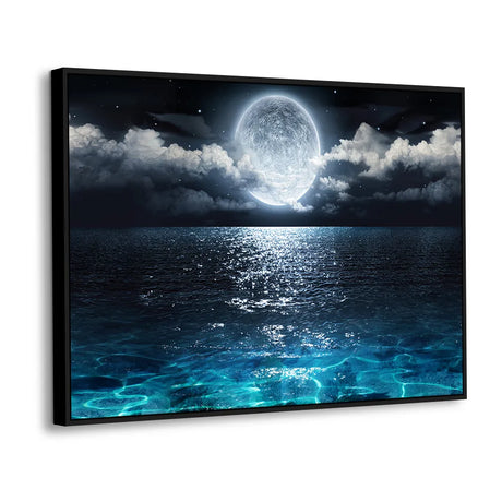 Moonlit Ocean Canvas Wall Art