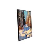 Winter Forest Path Canvas Wall Art - Embrace The Tranquil Beauty Of Snowy Trails