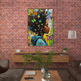 Butterfly Dreams in Vibrant Colors-Canvas Wall Art