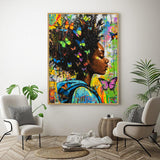 Butterfly Dreams in Vibrant Colors-Canvas Wall Art