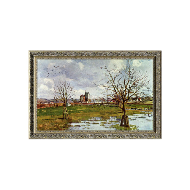  "Flood at Saint-Ouen-L'Aumône" By Camille Pissarro