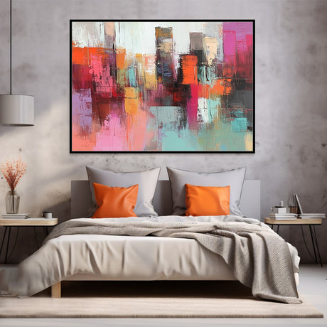 Vibrant Cityscape Canvas Wall Art