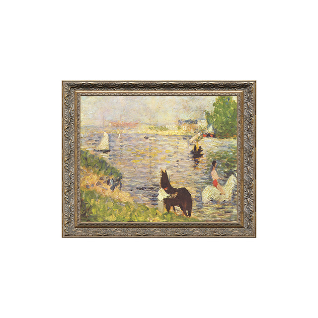 Horses In The Water By Georges Seurat