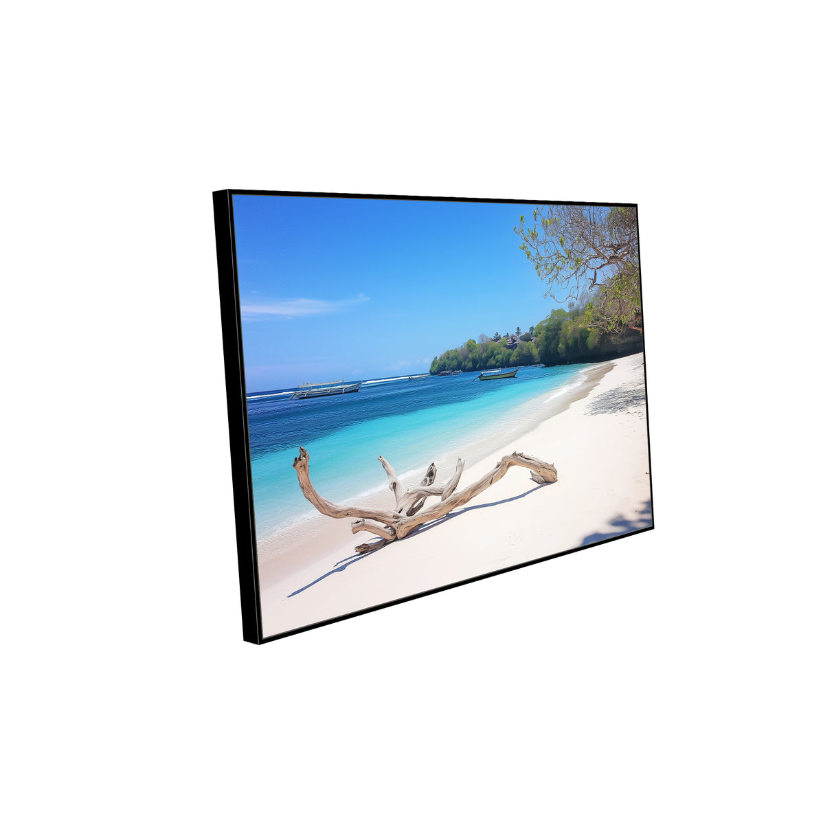 "Serene Beach Escape"-Canvas Wall Art