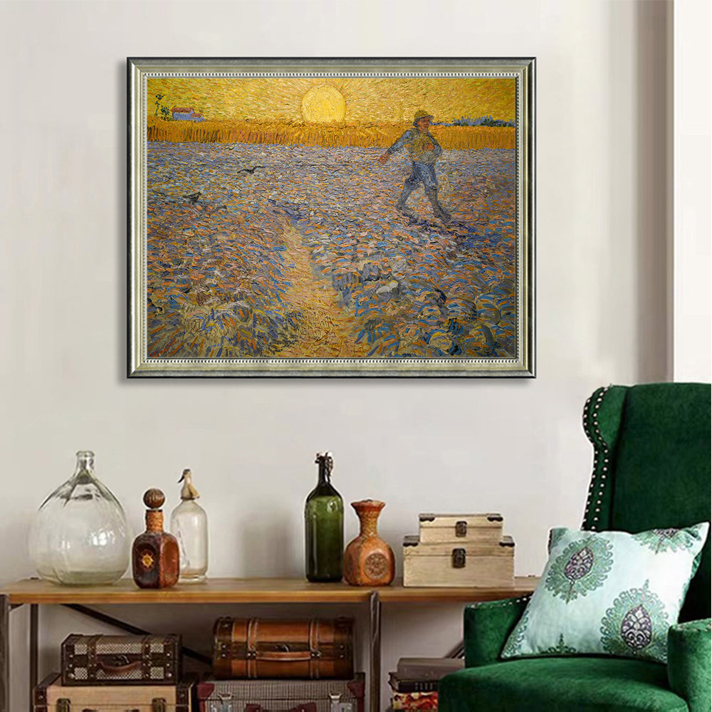 Vincent Van Gogh’s The Sower - A Radiant Masterpiece Of Hope And Nature Canvas Wall Art