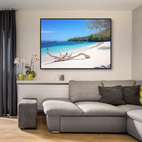 "Serene Beach Escape"-Canvas Wall Art