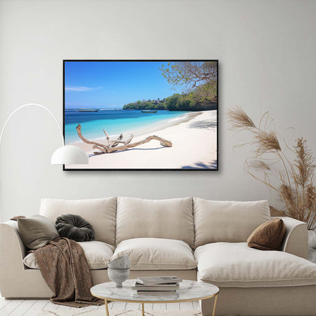 "Serene Beach Escape"-Canvas Wall Art