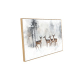 Winter Deer Canvas Wall Art