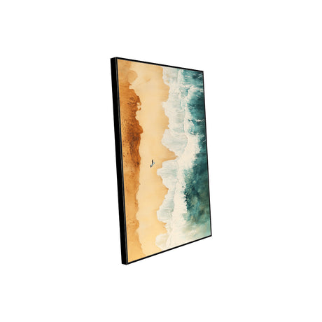 Aerial Beach Canvas Wall Art