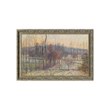 "Neige, soleil couchant, Éragny" By Camille Pissarro