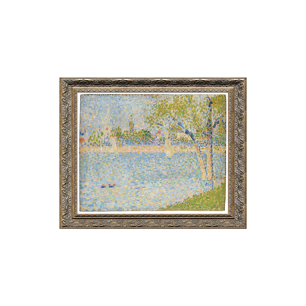 The Seine At Asnières By Georges Seurat