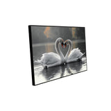 Eternal Bond: Swan Serenade - Canvas Wall Art 