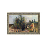 "The Stagecoach on the Road from Ennery to L'Hermitage, Pontoise" By Camille Pissarro