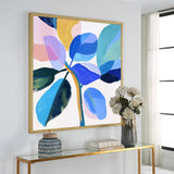 Abstract Botanical in Vibrant Colors-Canvas Wall Art