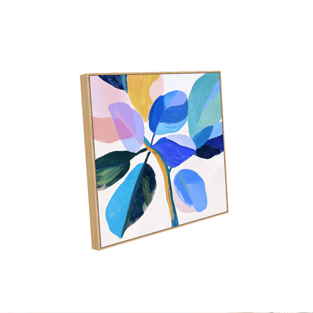 Abstract Botanical in Vibrant Colors-Canvas Wall Art