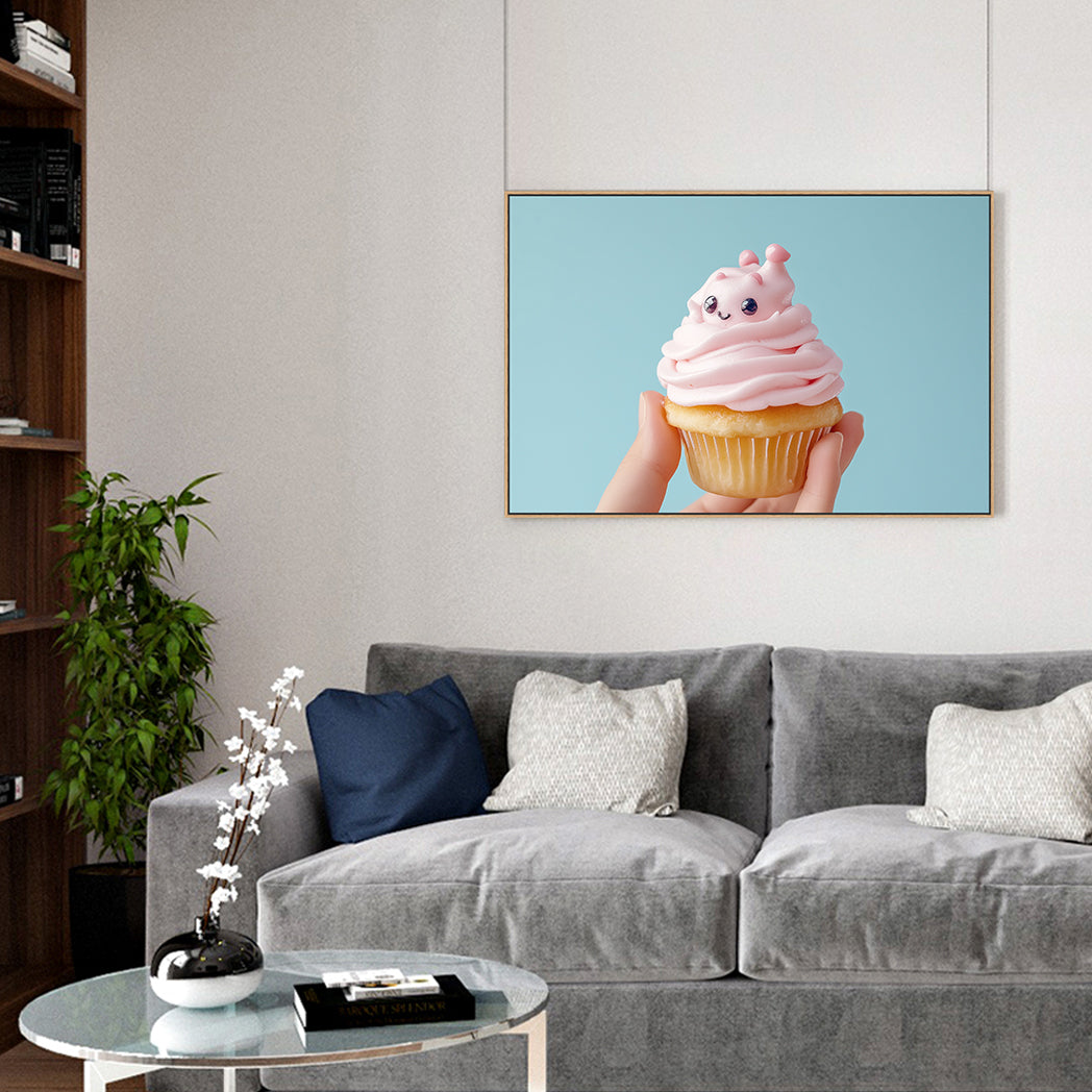 Whimsical Cupcake Canvas Wall Art
