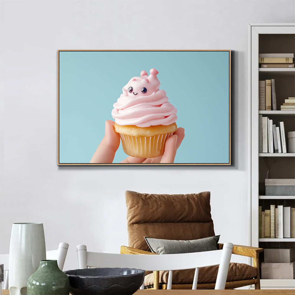 Whimsical Cupcake Canvas Wall Art